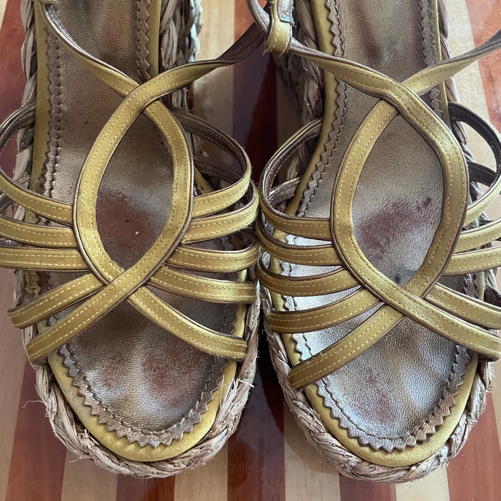 YSL Raffia Wedges - Picture 3 of 8